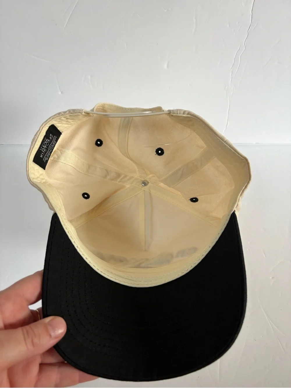 NWOT Anthropologie Kenz Kustomz Champagne Problems Trucker Hat